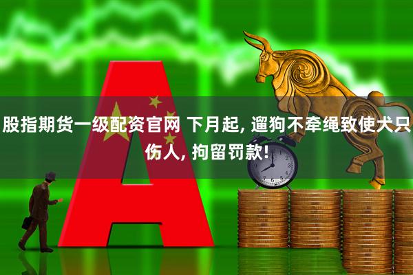 股指期货一级配资官网 下月起, 遛狗不牵绳致使犬只伤人, 拘留罚款!